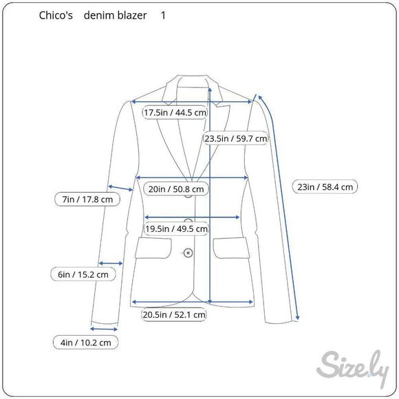 Chico's Gold Metallic Embroidery Denim Jacket - Picture 9 of 9